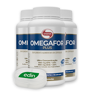 KIT 3 | Omegafor Plus 120 Cápsulas Vitafor