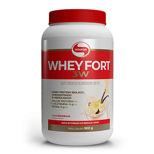 Whey Fort 3W Vitafor Proteína 900g Baunilha