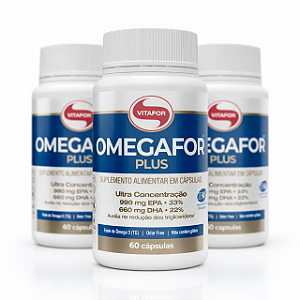 KIT 3 | Omegafor Plus 60 Cápsulas Vitafor