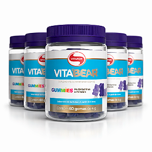 KIT 5 | VITABEAR Vitaminas e Minerais 60 Gomas