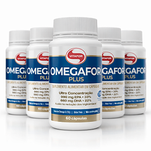 KIT 5 | Omegafor Plus 60 Cápsulas Vitafor