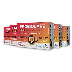 Kit 5 Probiocare Uno 12 Cápsulas Catarinense