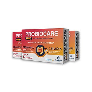 Kit 3 Probiocare Uno 12 Cápsulas Catarinense