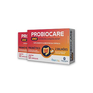 Kit 2 Probiocare Uno 12 Cápsulas Catarinense