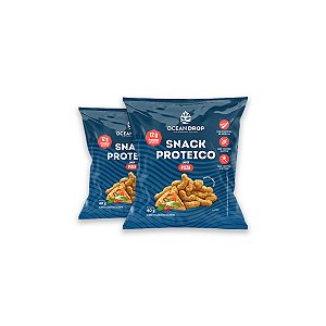 Kit 2 Snack Proteico Ocean Drop 40g Sabor Pizza