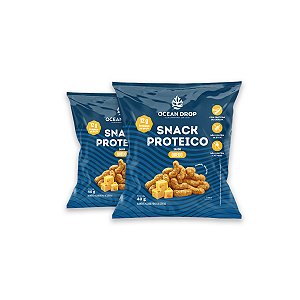 Kit 2 Snack Proteico Ocean Drop 40g Sabor Queijo