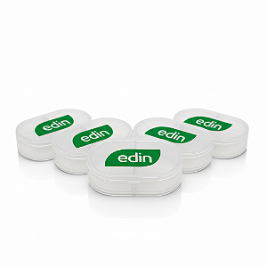 Kit 5 Porta Cápsulas 4 Divisórias Organizador De Comprimidos e Cápsulas