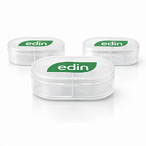 Kit 3 Porta Cápsulas 4 Divisórias Organizador De Comprimidos e Cápsulas