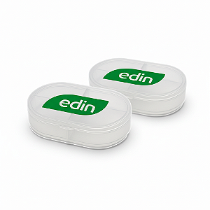 Kit 2 Porta Cápsulas 4 Divisórias Organizador De Comprimidos e Cápsulas