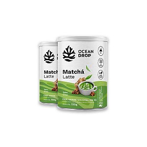 Kit 2 Matchá Latte Ocean Drop Sabor Chai 125g