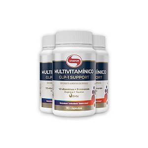Kit 3 Multivitamínico Vitafor GLP1-1 Support 90 Cápsulas