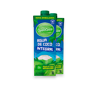 Kit 2 Água de coco Qualicoco Integral 1 Litro