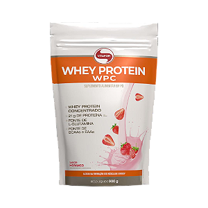 Whey Protein Vitafor 900g Concentrado Morango