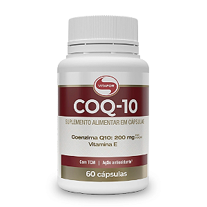 COQ-10 Coenzima Q10 200mg (Vitamina E) Vitafor 60Caps