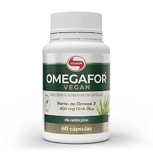 Omegafor Vegan Ômega 3 Vegano Vitafor 60 Cápsulas