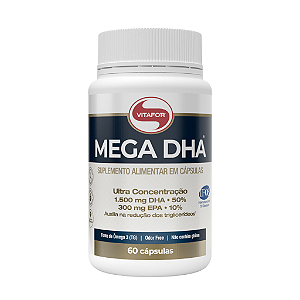 Mega DHA 1500mg Ômega 3 Vitafor 60 Cápsulas