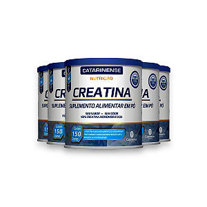 Kit 5 Creatina em Pó Catarinense Neutro 150g