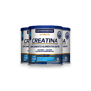 Kit 3 Creatina em Pó Catarinense Neutro 150g