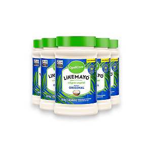 Kit 5 Maionese Likemayo Qualicoco 400g Molho Vegano