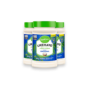 Kit 3 Maionese Likemayo Qualicoco 400g Molho Vegano