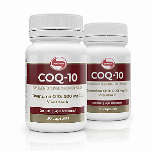 KIT 2 COQ-10 Vitafor Coenzima Q10 200mg e Vitamina E 30Caps
