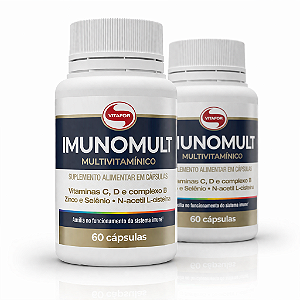 KIT 2 Multivitamínico Imunomult Vitafor 60Caps