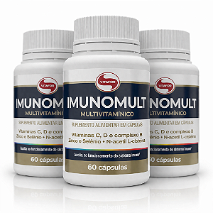 KIT 3 Multivitamínico Imunomult Vitafor 60Caps