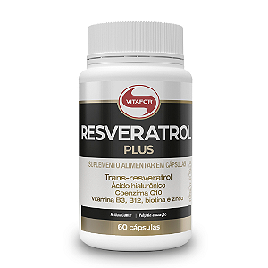 Resveratrol Plus Vitafor B3 B12 Biotina e Zinco 60Caps