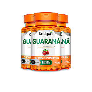 Kit 3 Guaraná Katiguá 60 Cápsulas