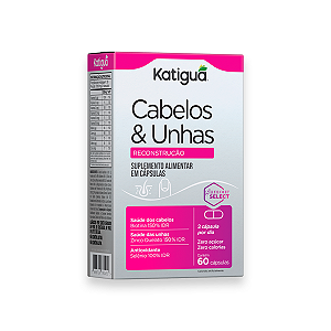 Cabelos e Unhas Reconstrução Katiguá 60 Cápsulas