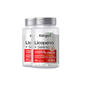 Kit 2 Licopeno de Tomate+Selênio Katiguá 60 Cápsulas