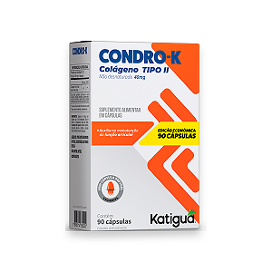 Condro-K Colageno Tipo II Katiguá 40mg 90 Cápsulas