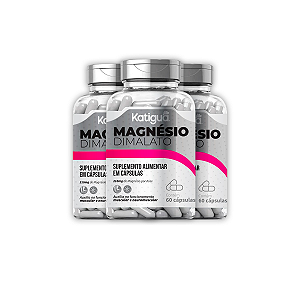 Kit 3 Magnésio Dimalato Katiguá 60 Cápsulas