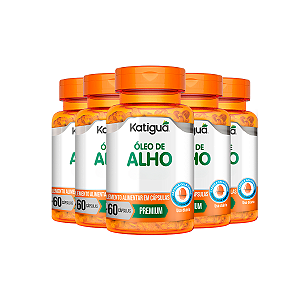 Kit 5 Óleo de Alho Katiguá 60 Cápsulas