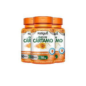 Kit 3 Óleo de Cártamo Katiguá 1000mg 60 Cápsulas