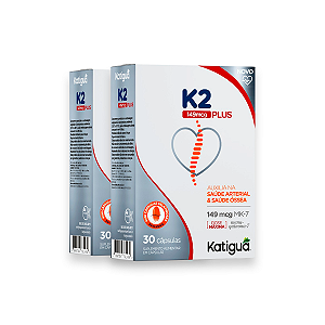 Kit 2 Vitamina K2 Katiguá 149mg Plus 30 Cápsulas