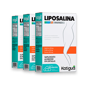 Kit 3 Liposalina Katiguá 500mg 60 Cápsulas