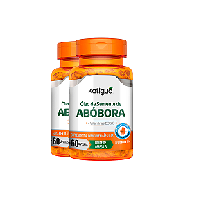 Kit 2 Óleo de Semente de Abóbora Katiguá 500mg 60 Cápsulas