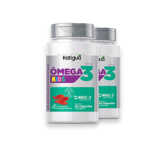 Kit 2 Ômega 3 Kids Peixinhos Katiguá 60 Cápsulas