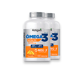 Kit 2 Ômega 3 MEG-3 Katiguá 1.000mg 240 Cápsulas