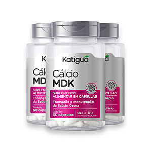 Kit 3 Cálcio MDK Katiguá 750mg 60 Cápsulas