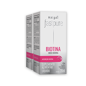 Kit 2 Fast Pure Biotina Dose Máxima Katiguá 20ml