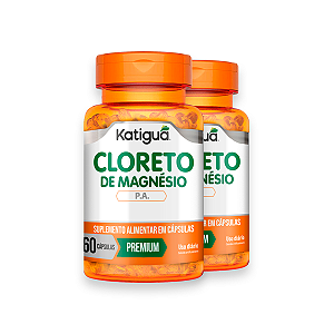 Kit 2 Cloreto de Magnésio Katiguá 60 Cápsulas