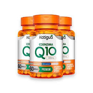 Kit 3 Coenzima Q10 Katiguá 100mg 60 Cápsulas