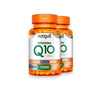 Kit 2 Coenzima Q10 Katiguá 100mg 60 Cápsulas