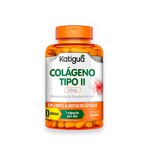Colágeno Tipo II Katiguá 40mg 90 Cápsulas