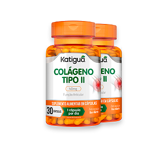 Kit 2 Colágeno Tipo II Katiguá 40mg 30 Cápsulas