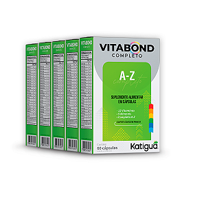 Kit 5 Vitabond Completo A-Z Katiguá 60 Cápsulas