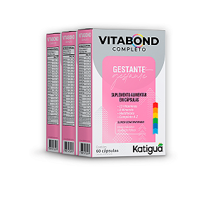 Kit 3 Vitabond Completo Gestante Katiguá 60 Cápsulas