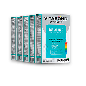 Kit 5 Vitabond Completo Bariômega Katiguá 60 Cápsulas